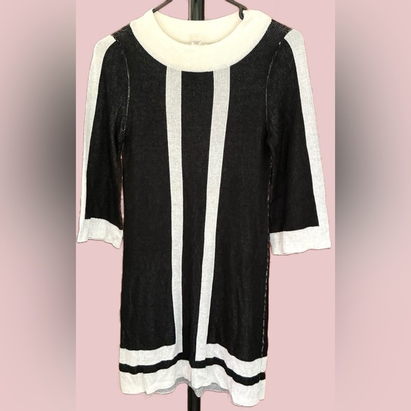 Alice + Olivia Mod Color-block Sweater Dress XS 👗 Retro Chic ⚡ Y2K‎ Revival 🖤 - Picture 2 of 10